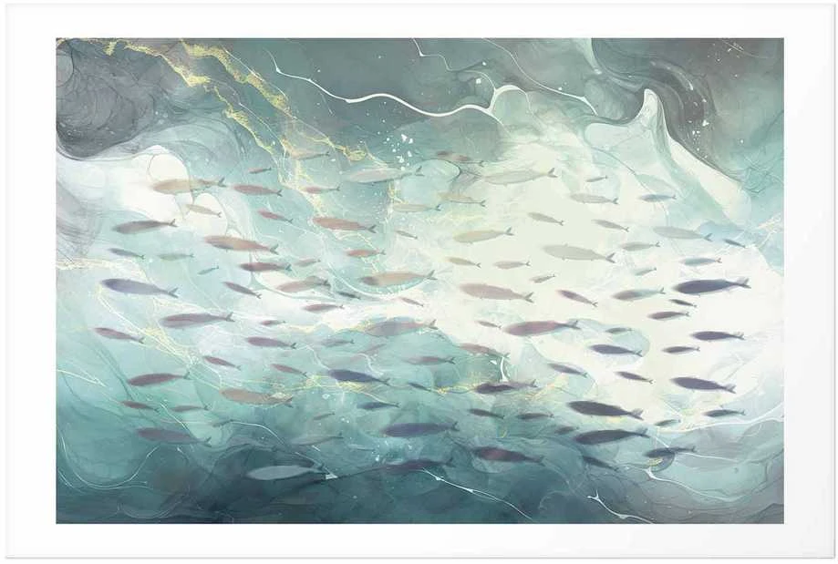 Artgeist Plakatas - School of Small Fish
