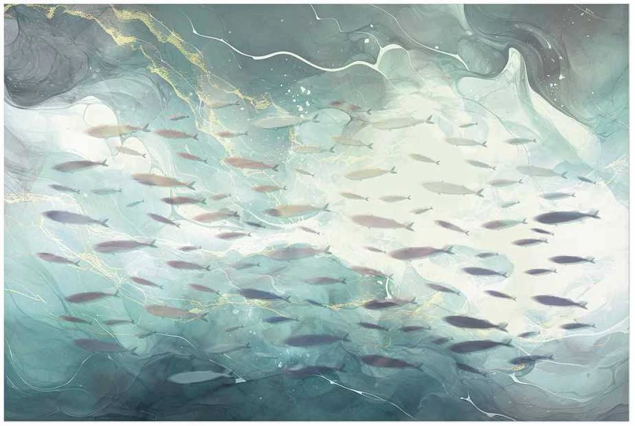 Artgeist Plakatas - School of Small Fish