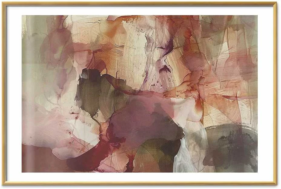 Artgeist Plakatas - Spring Composition - glimmers and forms in watercolor technique