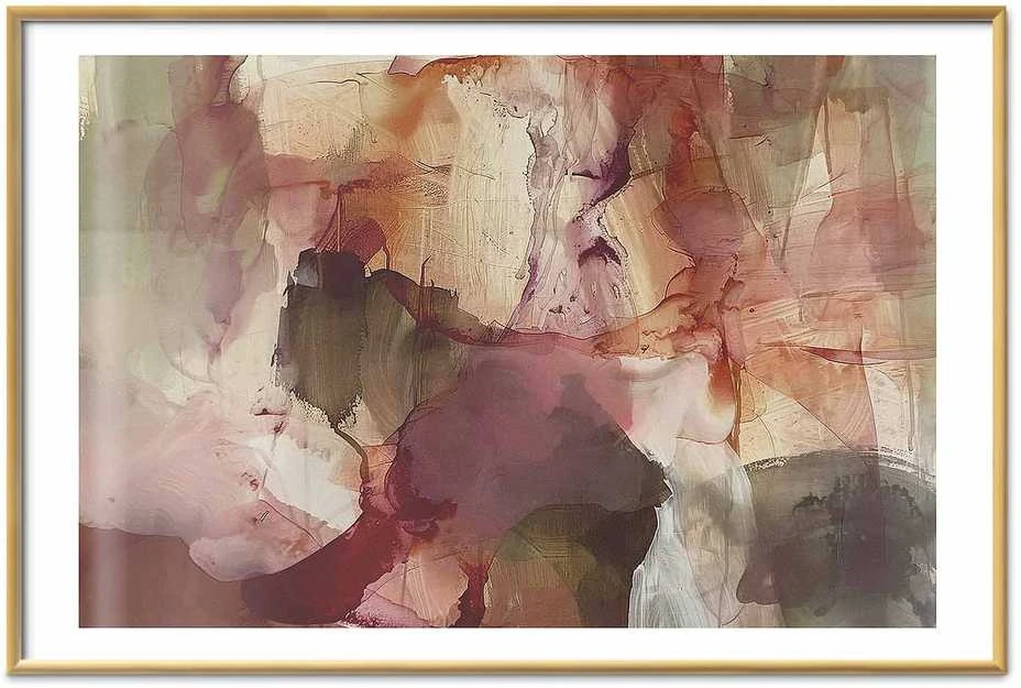 Artgeist Plakatas - Spring Composition - glimmers and forms in watercolor technique