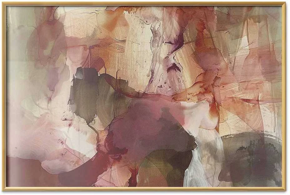 Artgeist Plakatas - Spring Composition - glimmers and forms in watercolor technique