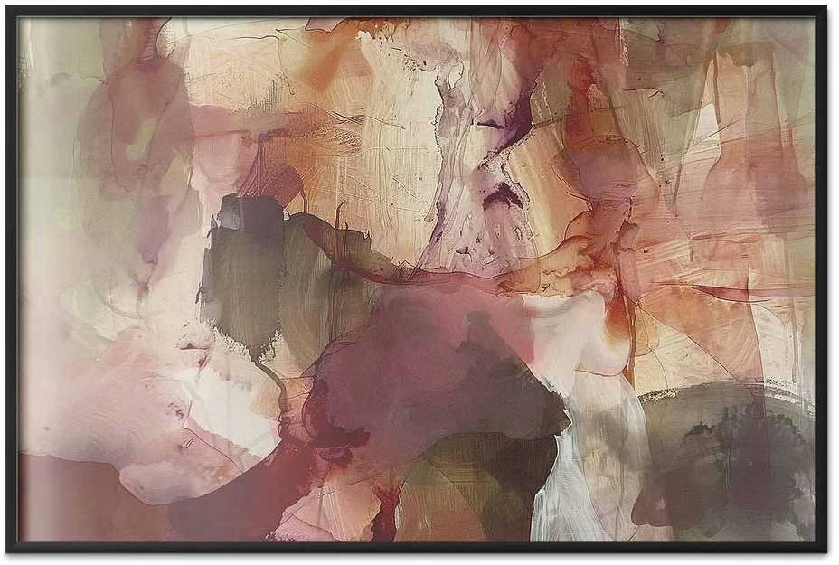 Artgeist Plakatas - Spring Composition - glimmers and forms in watercolor technique