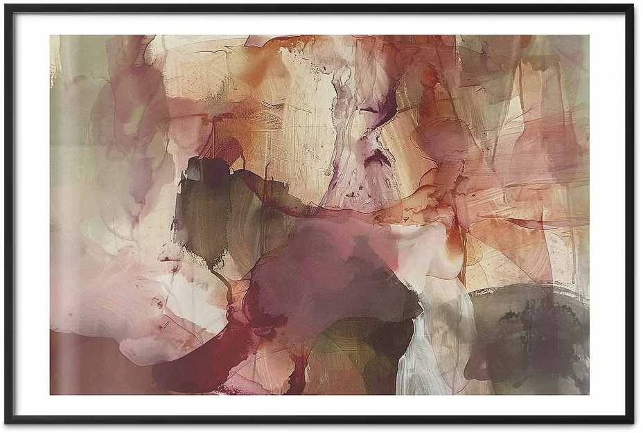 Artgeist Plakatas - Spring Composition - glimmers and forms in watercolor technique
