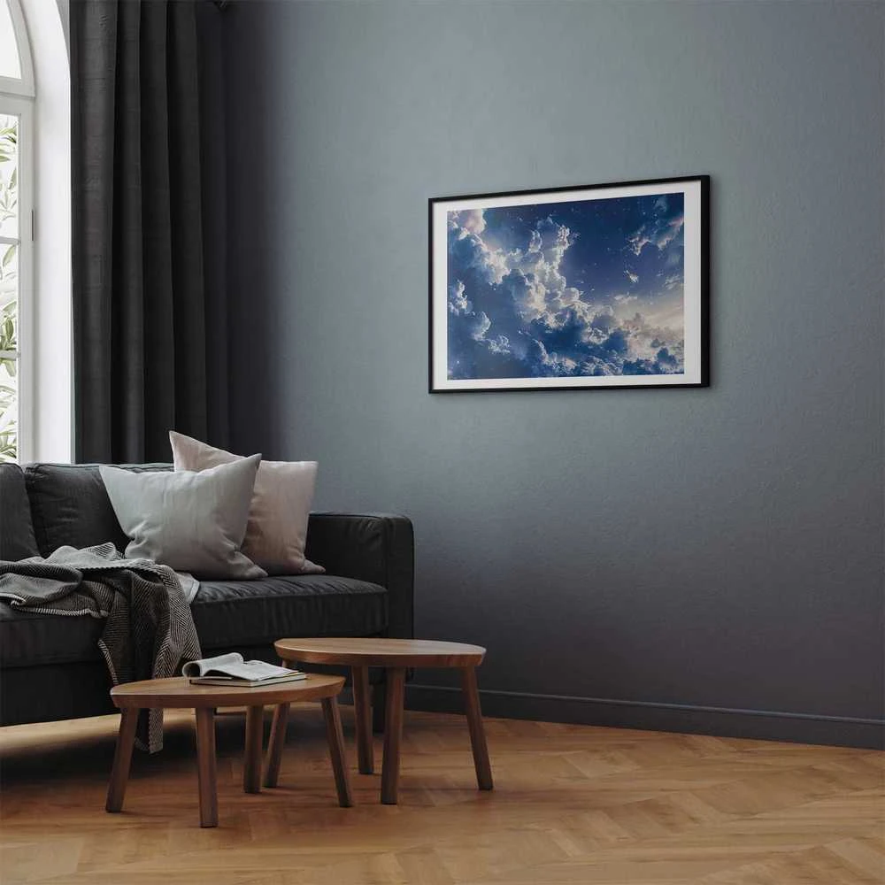 Artgeist Plakatas - Starry Clouds and Soft Light Over a Corner of the Sky