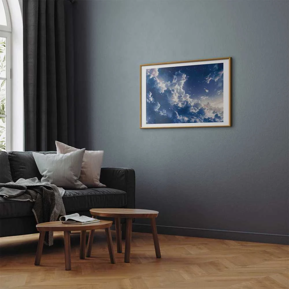 Artgeist Plakatas - Starry Clouds and Soft Light Over a Corner of the Sky