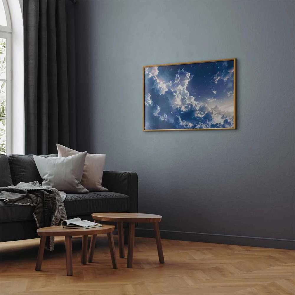 Artgeist Plakatas - Starry Clouds and Soft Light Over a Corner of the Sky
