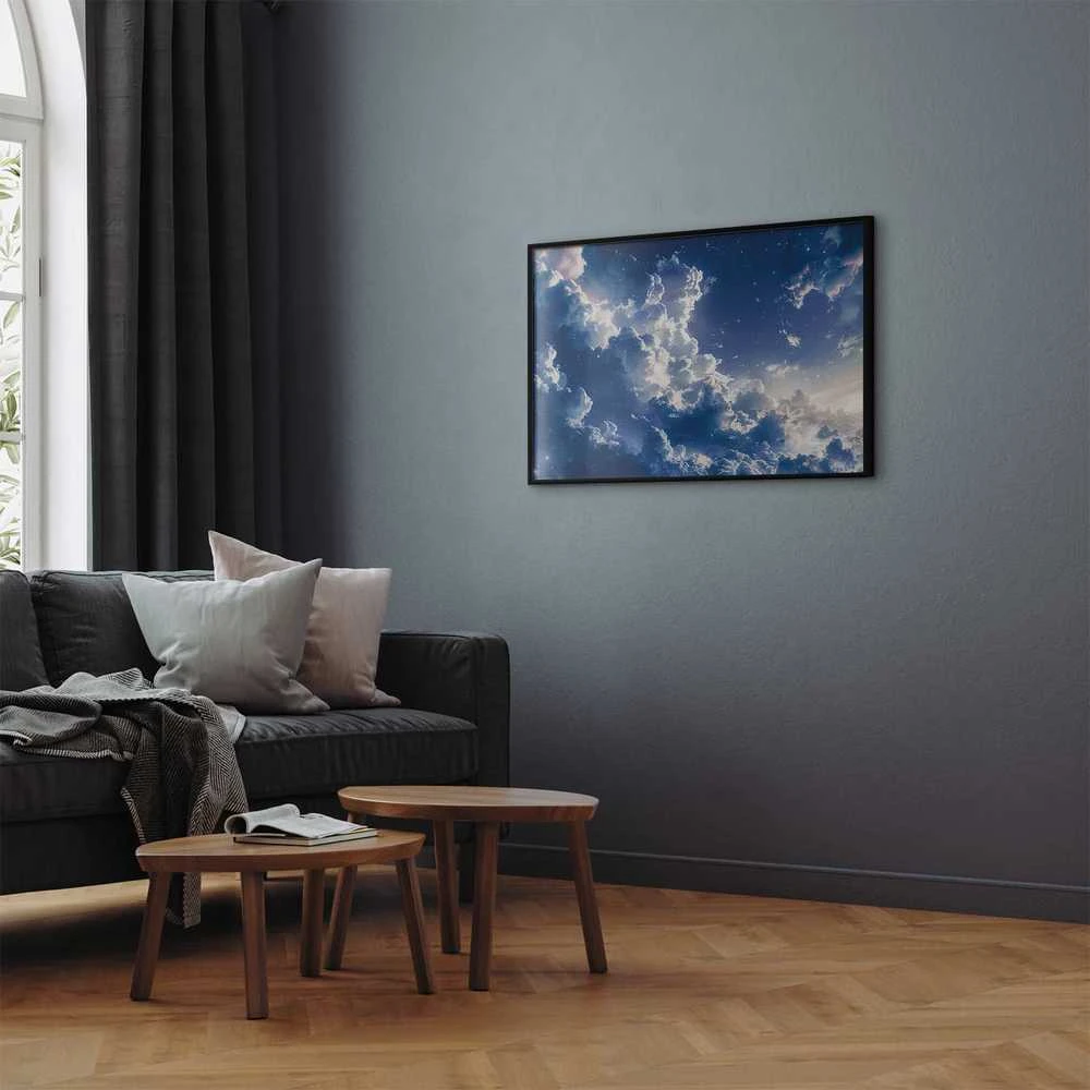 Artgeist Plakatas - Starry Clouds and Soft Light Over a Corner of the Sky