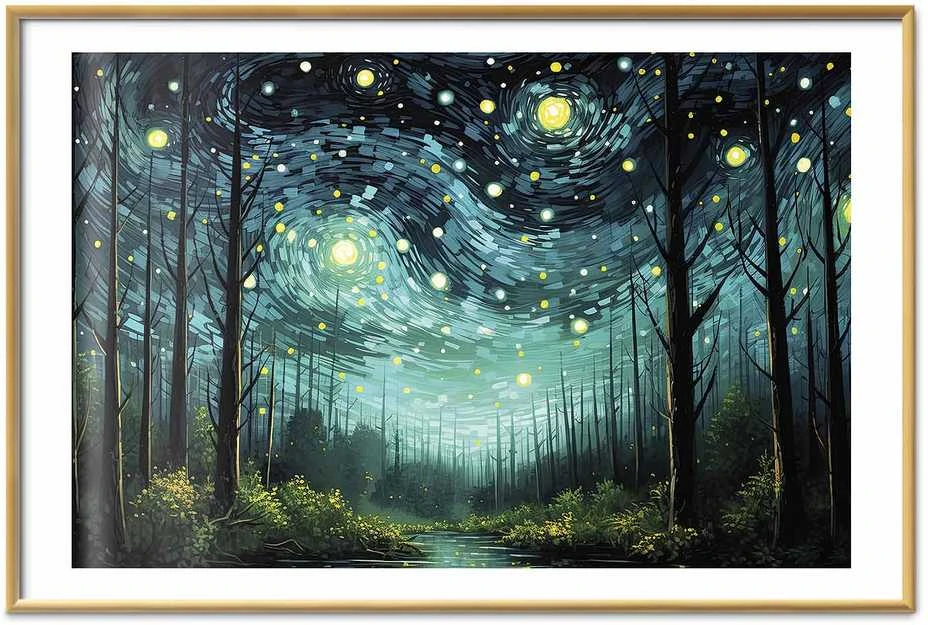Artgeist Plakatas - Starry night - a contemporary version of Van Gogh's night sky
