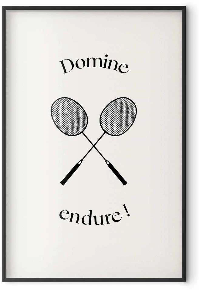 Artgeist Plakatas - Summer Games - Badminton Rackets on a Baltas Background