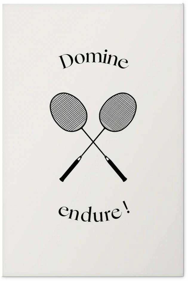 Artgeist Plakatas - Summer Games - Badminton Rackets on a Baltas Background