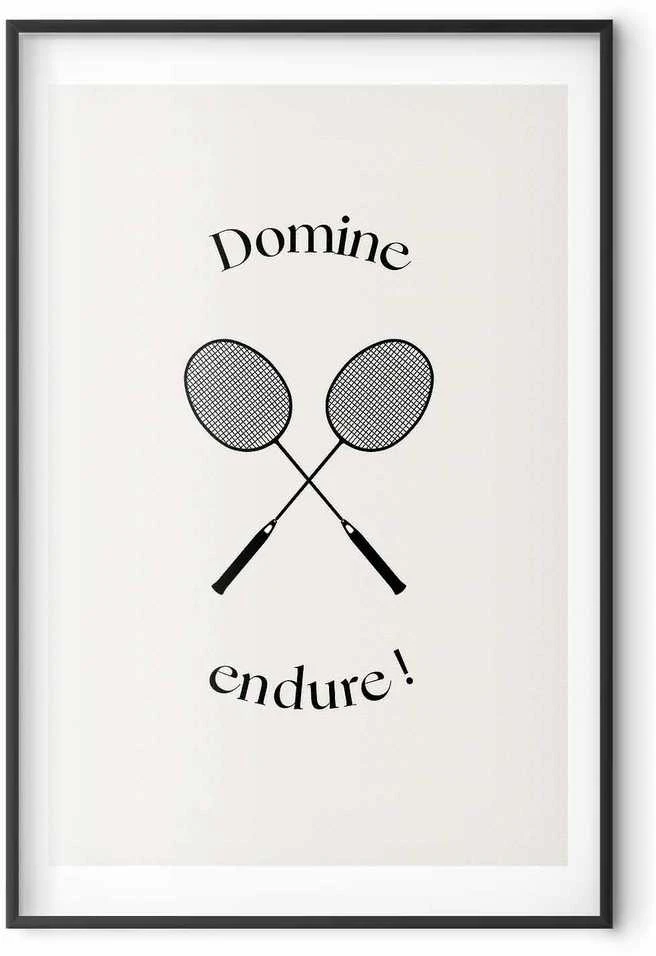 Artgeist Plakatas - Summer Games - Badminton Rackets on a Baltas Background