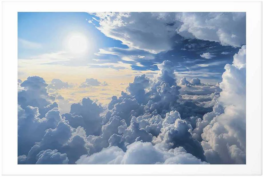 Artgeist Plakatas - Symphony of Light: Sun and Clouds Playing Together on a Beautiful Sky