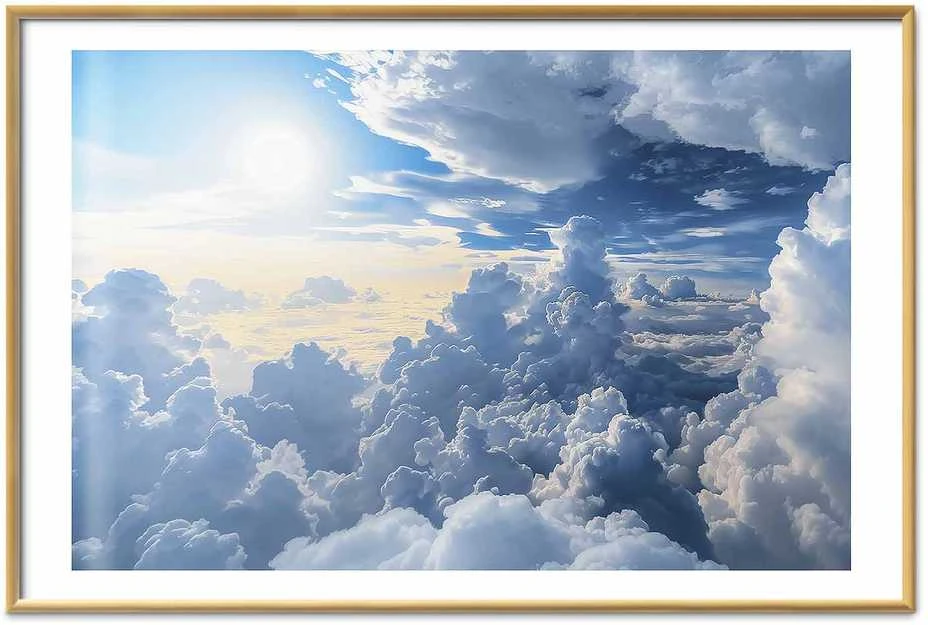 Artgeist Plakatas - Symphony of Light: Sun and Clouds Playing Together on a Beautiful Sky