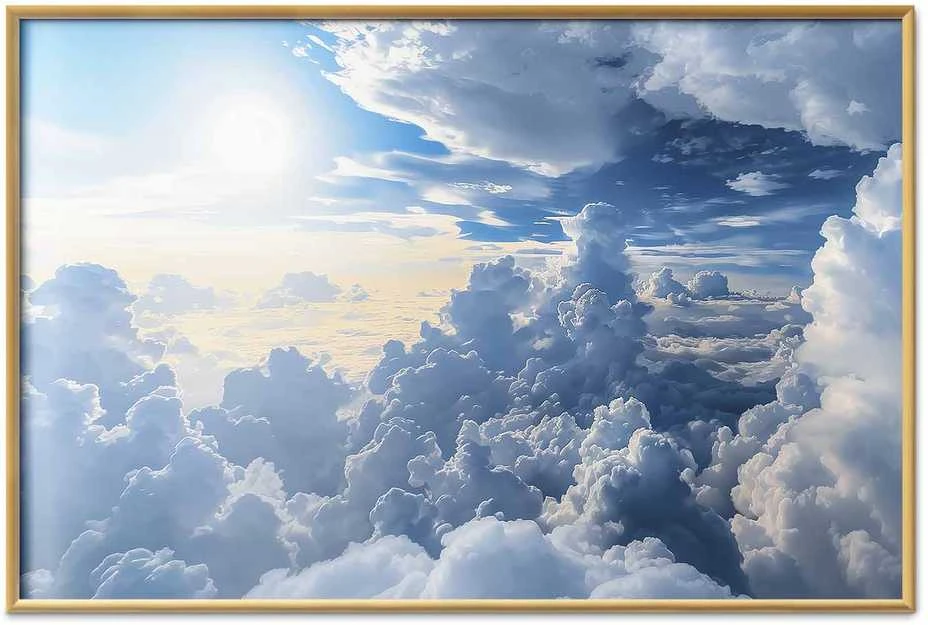 Artgeist Plakatas - Symphony of Light: Sun and Clouds Playing Together on a Beautiful Sky