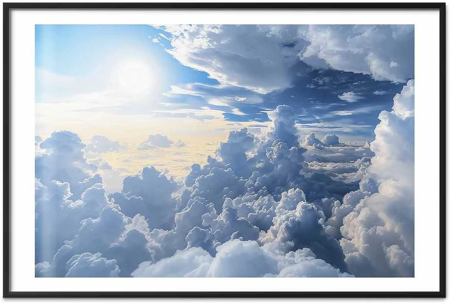Artgeist Plakatas - Symphony of Light: Sun and Clouds Playing Together on a Beautiful Sky