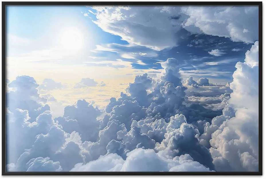 Artgeist Plakatas - Symphony of Light: Sun and Clouds Playing Together on a Beautiful Sky