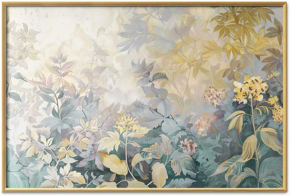 Artgeist Plakatas - Tapestry Pattern in Colorful Flowers