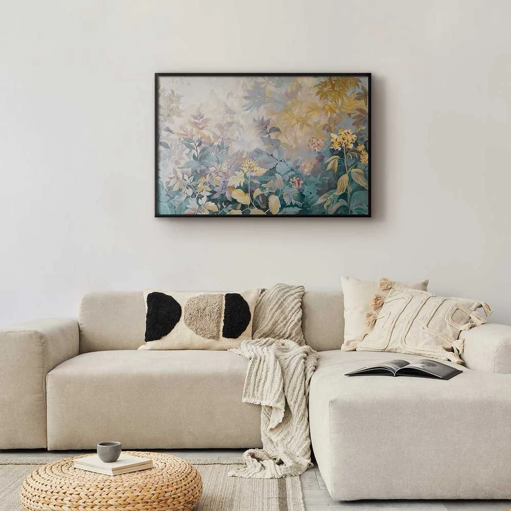Artgeist Plakatas - Tapestry Pattern in Colorful Flowers