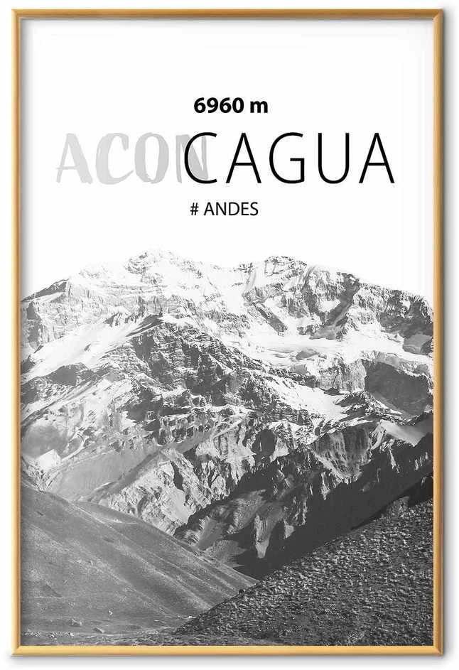 Artgeist Plakatas - The majestic peak of Aconcagua mountain crown mountain landscape