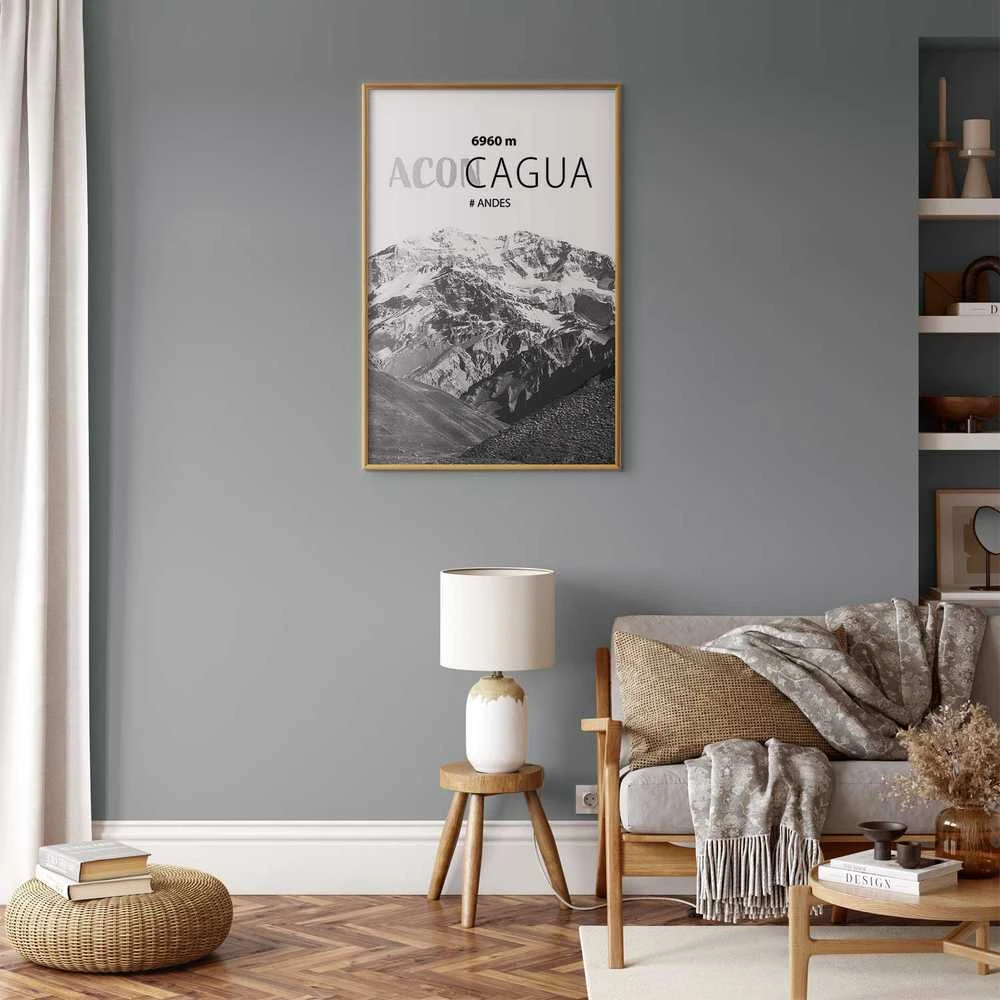 Artgeist Plakatas - The majestic peak of Aconcagua mountain crown mountain landscape