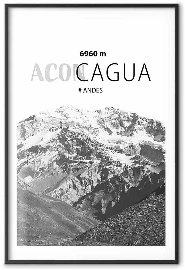 Artgeist Plakatas - The majestic peak of Aconcagua mountain crown mountain landscape
