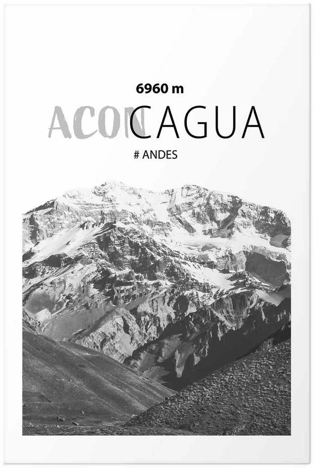Artgeist Plakatas - The majestic peak of Aconcagua mountain crown mountain landscape