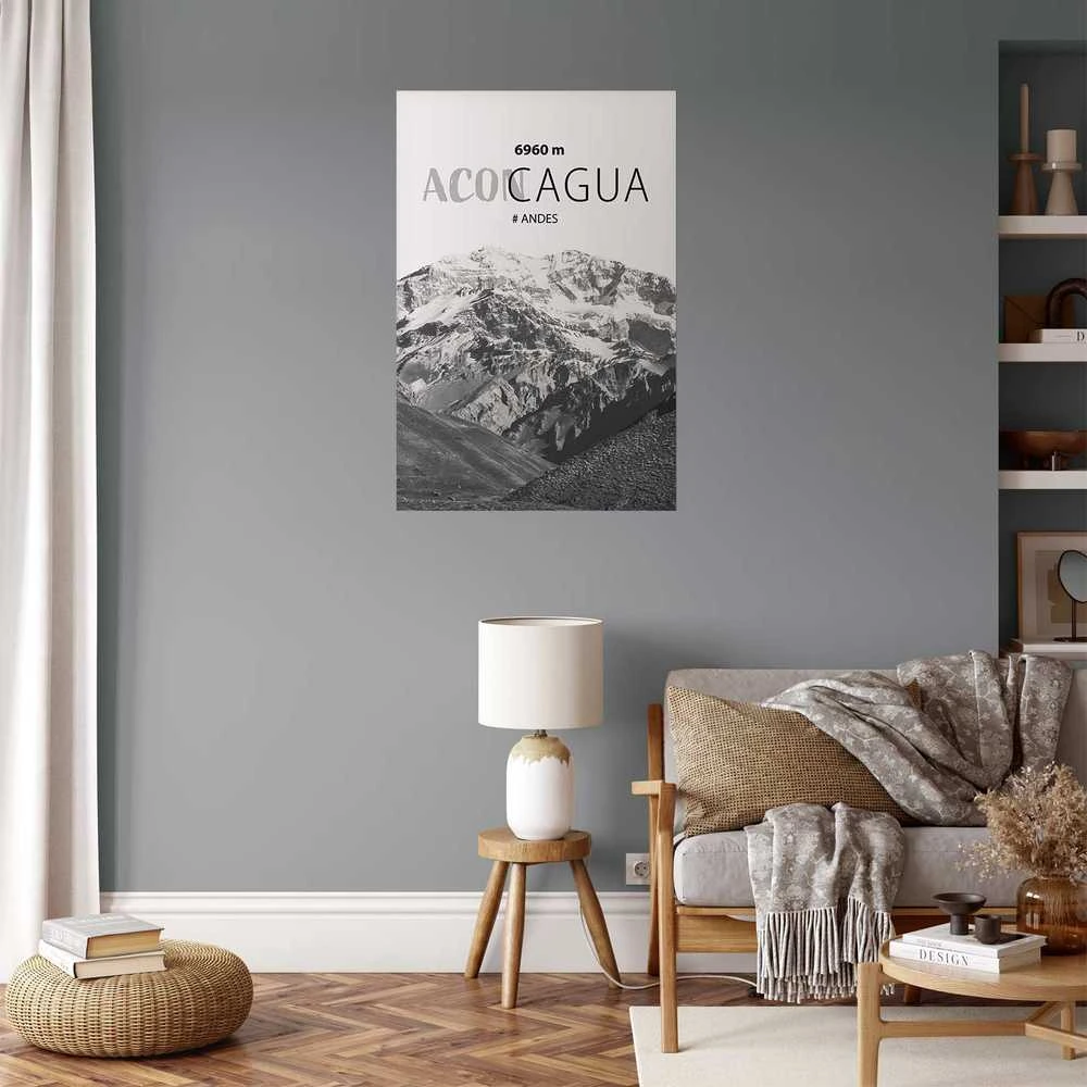 Artgeist Plakatas - The majestic peak of Aconcagua mountain crown mountain landscape