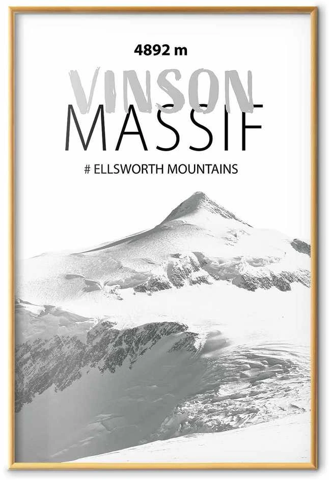 Artgeist Plakatas - The majestic Vinson Massif mountain peak, crown of mountains, mountain landscape