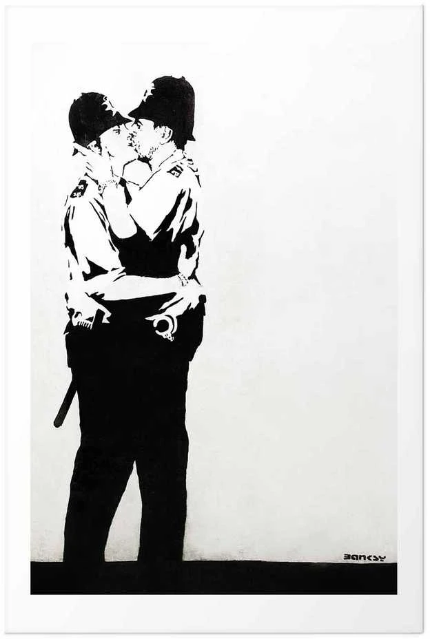Artgeist Plakatas - The Policemen's Kiss