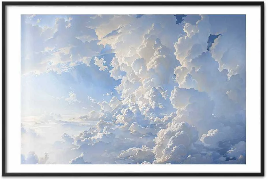 Artgeist Plakatas - The Sun Revealing Cloud Secrets: Spectacular Sky Images