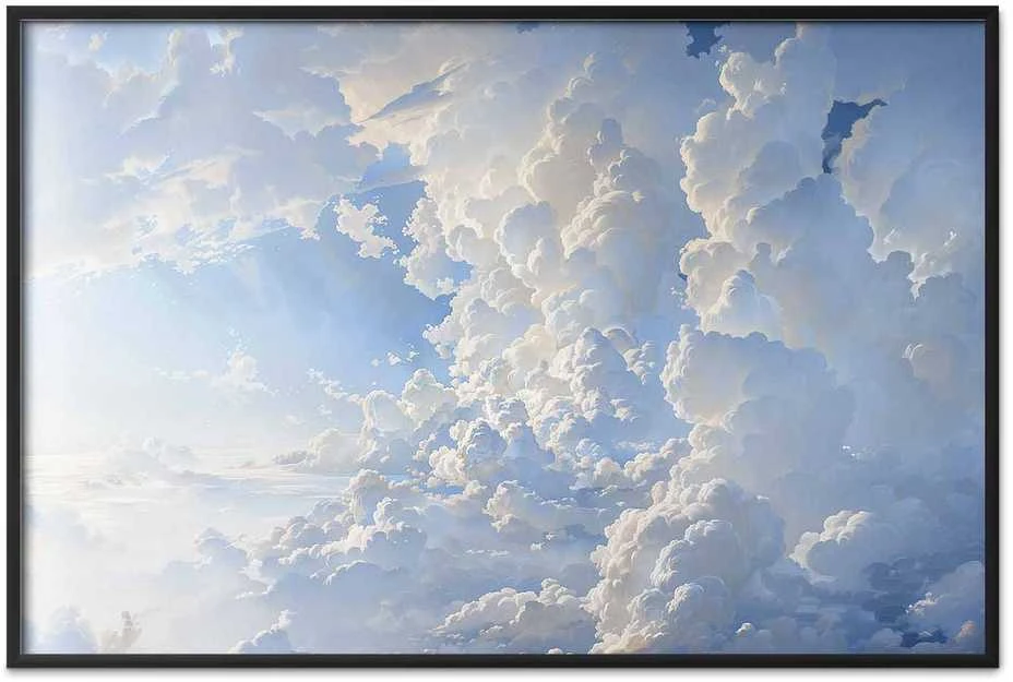 Artgeist Plakatas - The Sun Revealing Cloud Secrets: Spectacular Sky Images