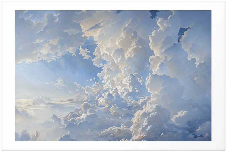 Artgeist Plakatas - The Sun Revealing Cloud Secrets: Spectacular Sky Images