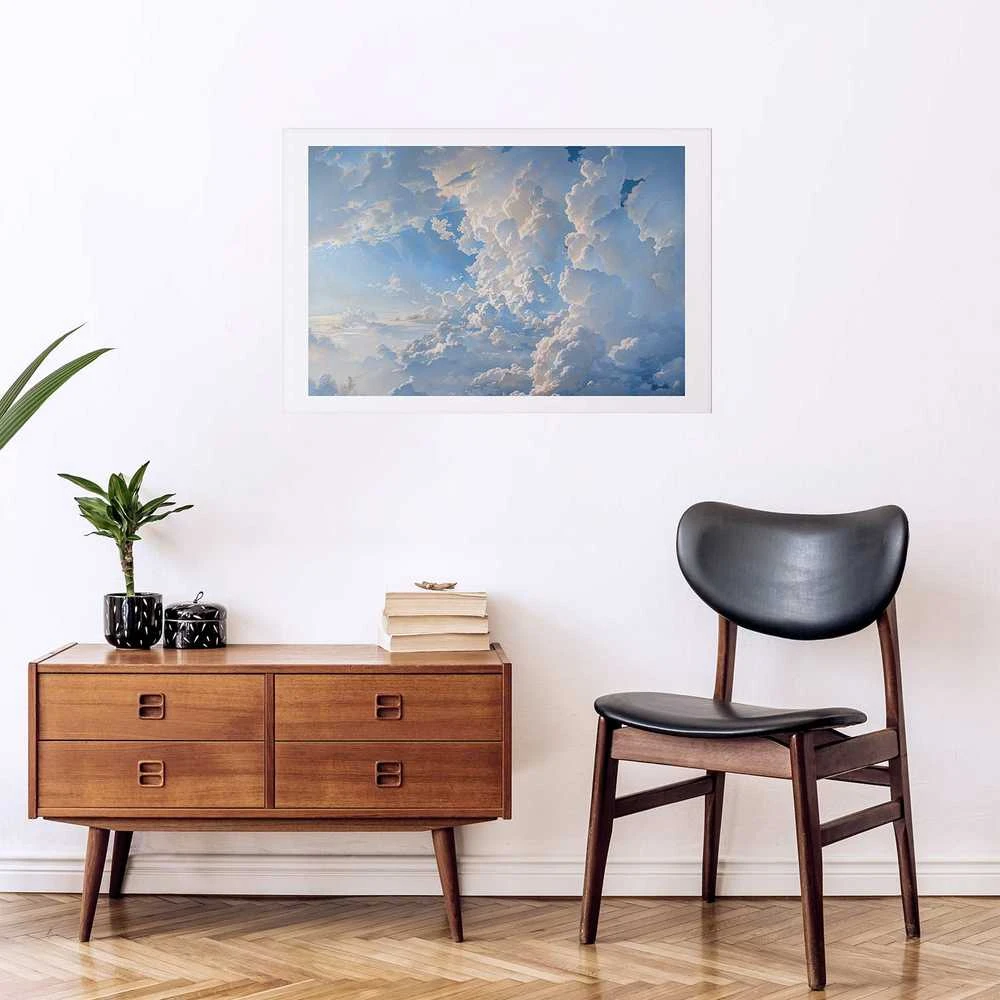 Artgeist Plakatas - The Sun Revealing Cloud Secrets: Spectacular Sky Images