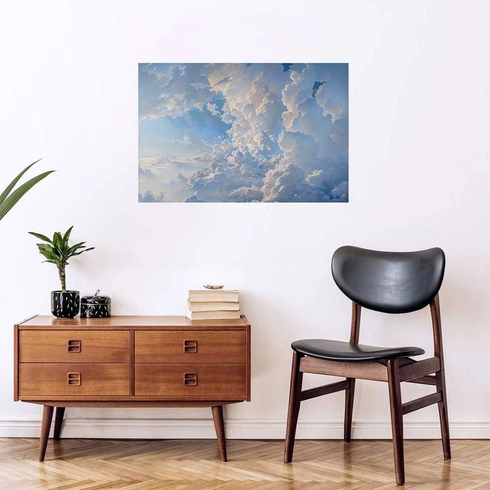 Artgeist Plakatas - The Sun Revealing Cloud Secrets: Spectacular Sky Images