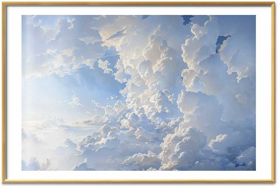 Artgeist Plakatas - The Sun Revealing Cloud Secrets: Spectacular Sky Images