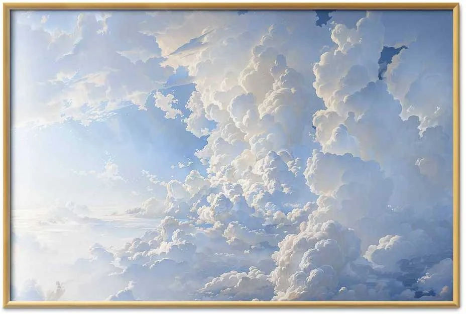 Artgeist Plakatas - The Sun Revealing Cloud Secrets: Spectacular Sky Images