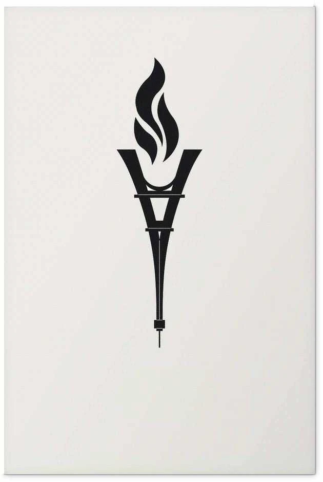 Artgeist Plakatas - Torch Shaped Like the Eiffel Tower