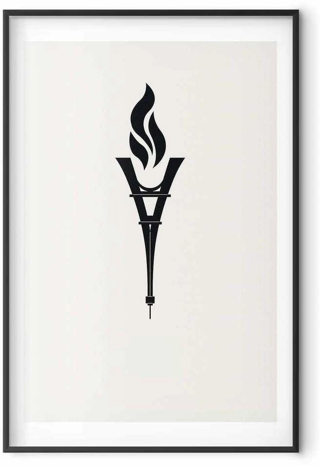 Artgeist Plakatas - Torch Shaped Like the Eiffel Tower
