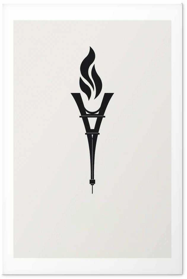 Artgeist Plakatas - Torch Shaped Like the Eiffel Tower