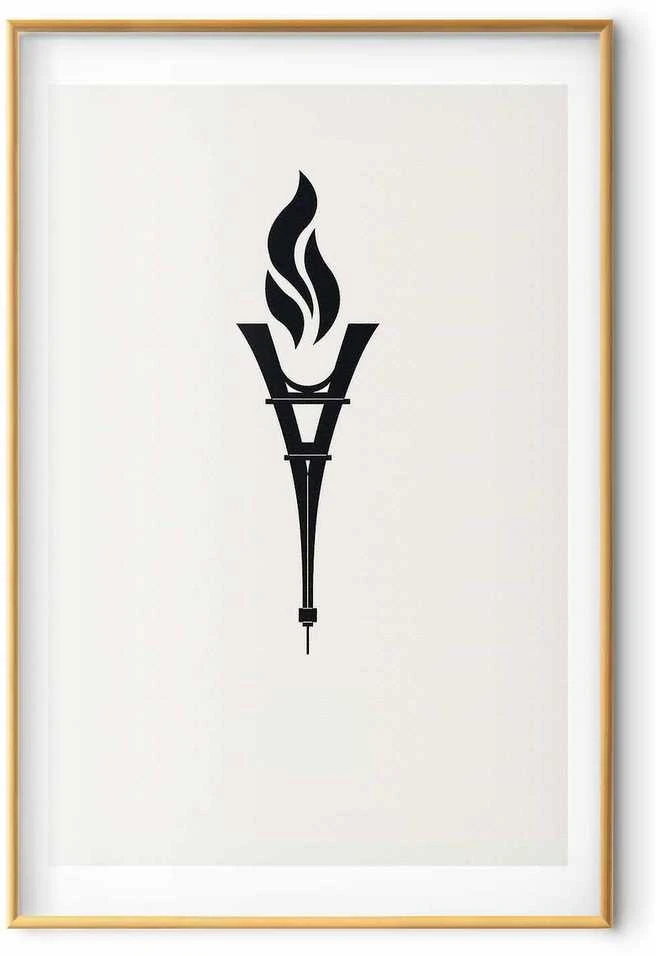 Artgeist Plakatas - Torch Shaped Like the Eiffel Tower