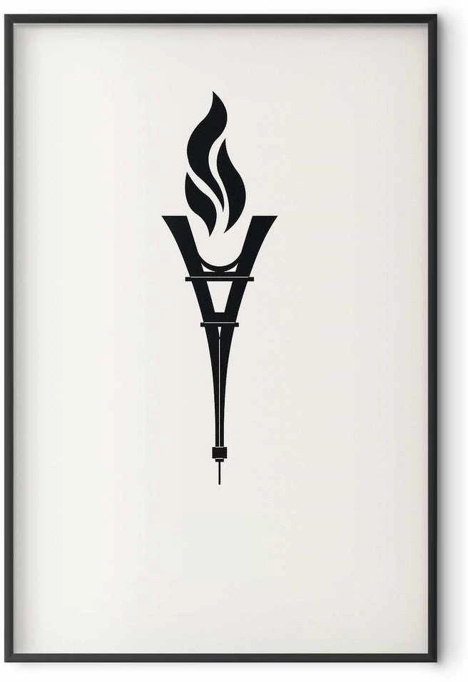 Artgeist Plakatas - Torch Shaped Like the Eiffel Tower
