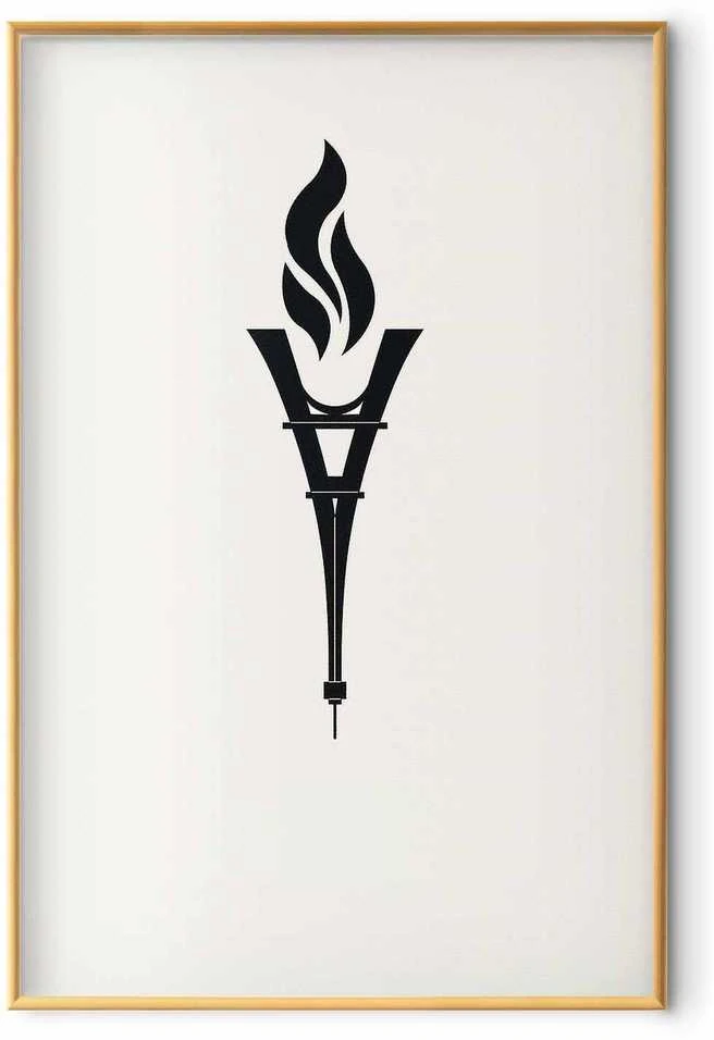 Artgeist Plakatas - Torch Shaped Like the Eiffel Tower