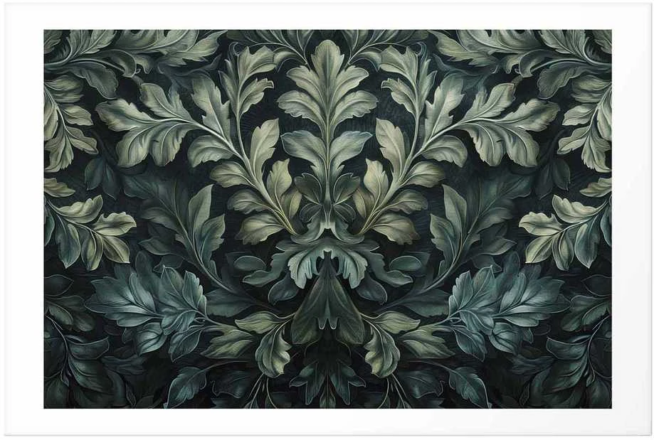 Artgeist Plakatas - Victorian Leaves in Dark Greens