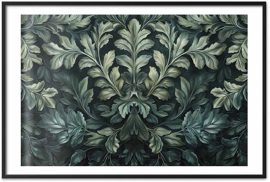 Artgeist Plakatas - Victorian Leaves in Dark Greens