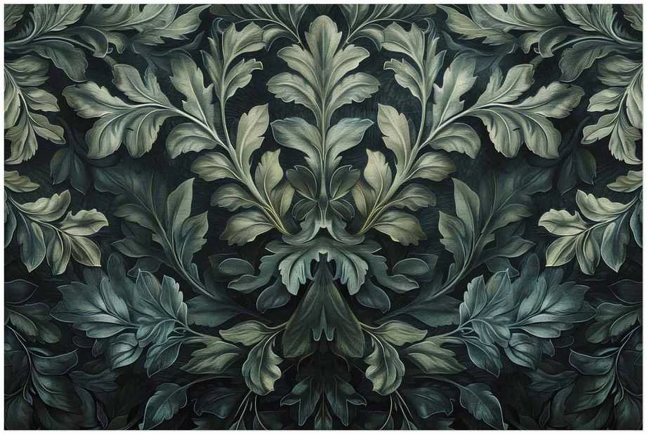 Artgeist Plakatas - Victorian Leaves in Dark Greens