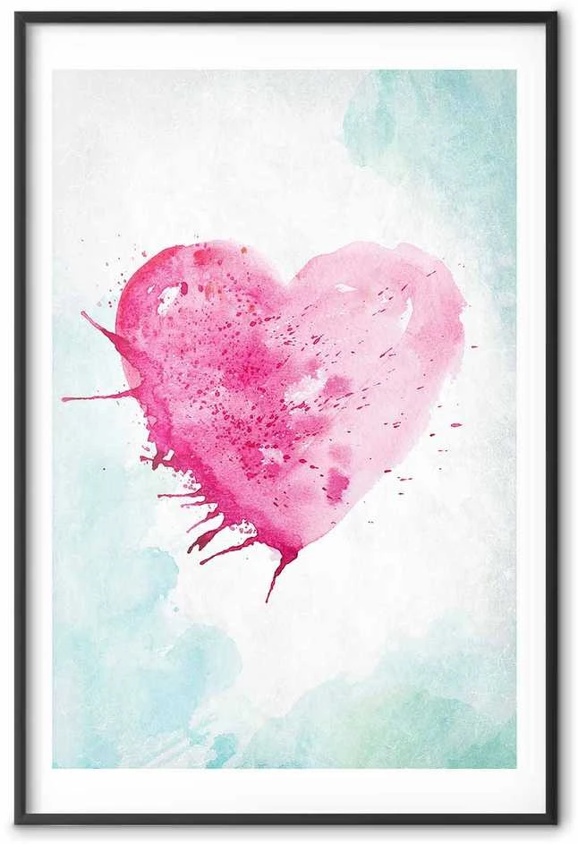 Artgeist Plakatas - Watercolor Heart