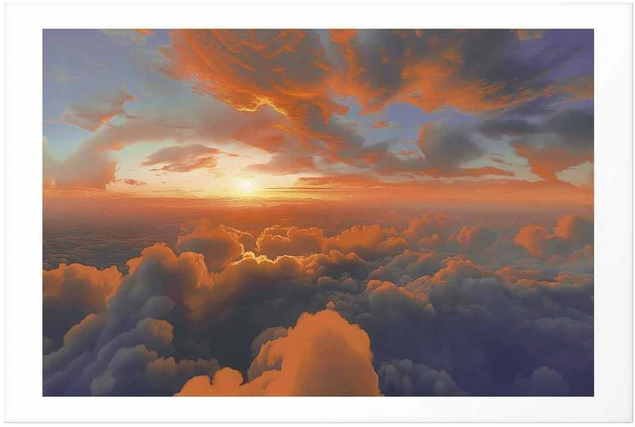 Artgeist Plakatas - When Dawn Tickles the Clouds: A Color Show on the Morning Sky