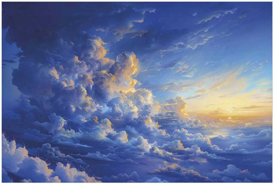 Artgeist Plakatas - When the Sky Becomes Canvas: A Masterpiece of Nature in the Clouds
