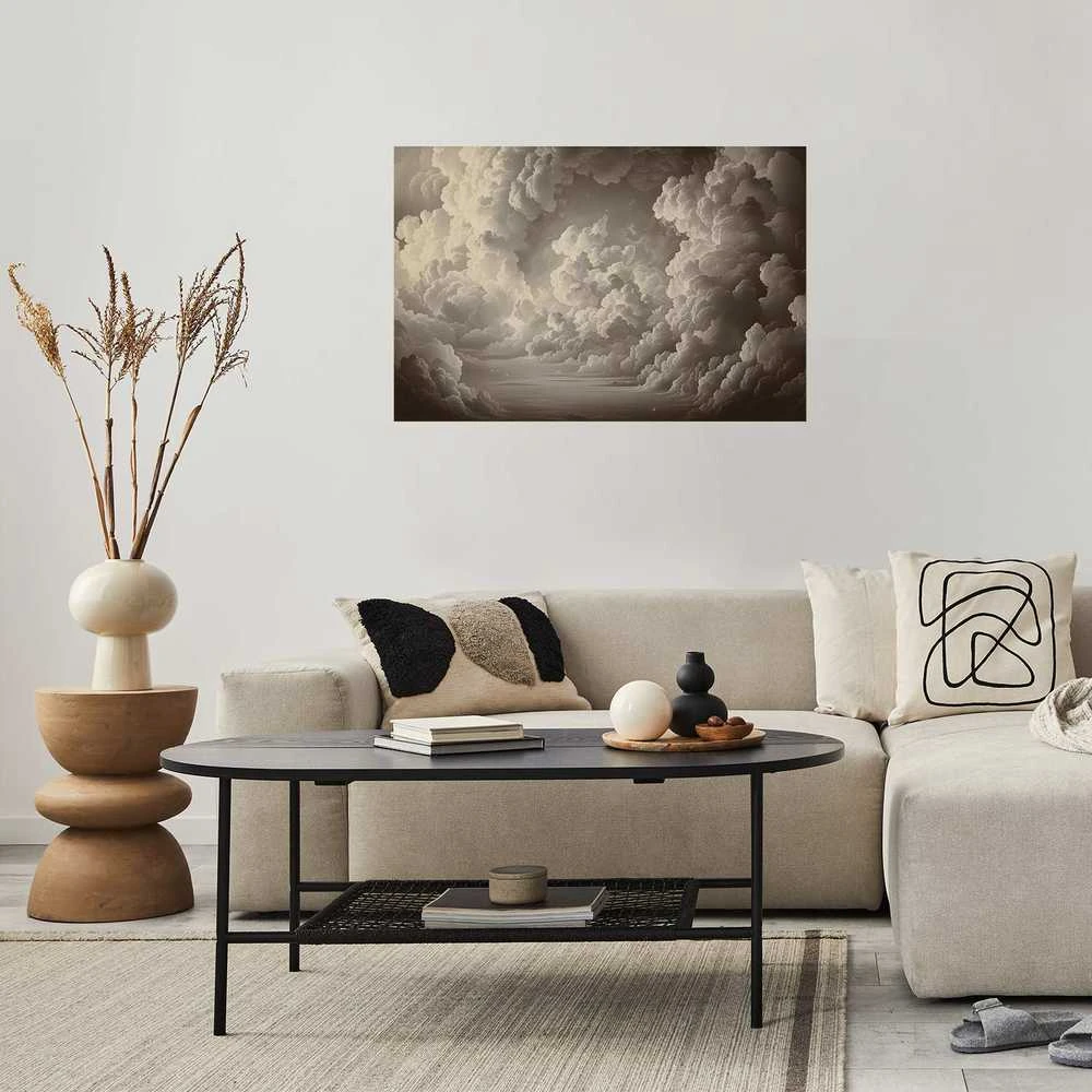 Artgeist Plakatas - Whisper of Illuminated Clouds: Soft Light Play in the Sky Theater