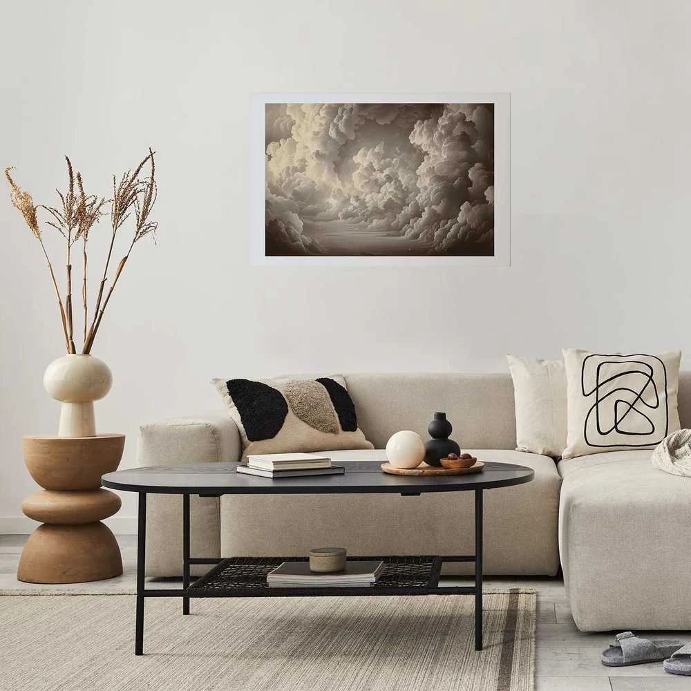 Artgeist Plakatas - Whisper of Illuminated Clouds: Soft Light Play in the Sky Theater